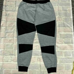NORTH POLE AND MORE Mens Jogger Pants 3XL Gray Black‎ Colorblock Athletic Casual